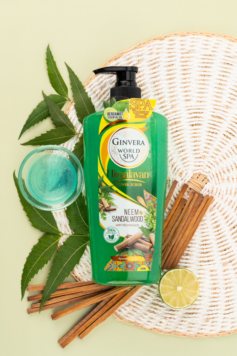 Scrub herba Himalaya — bersih, lembap, cerah, sambil reset tenaga dalaman anda.