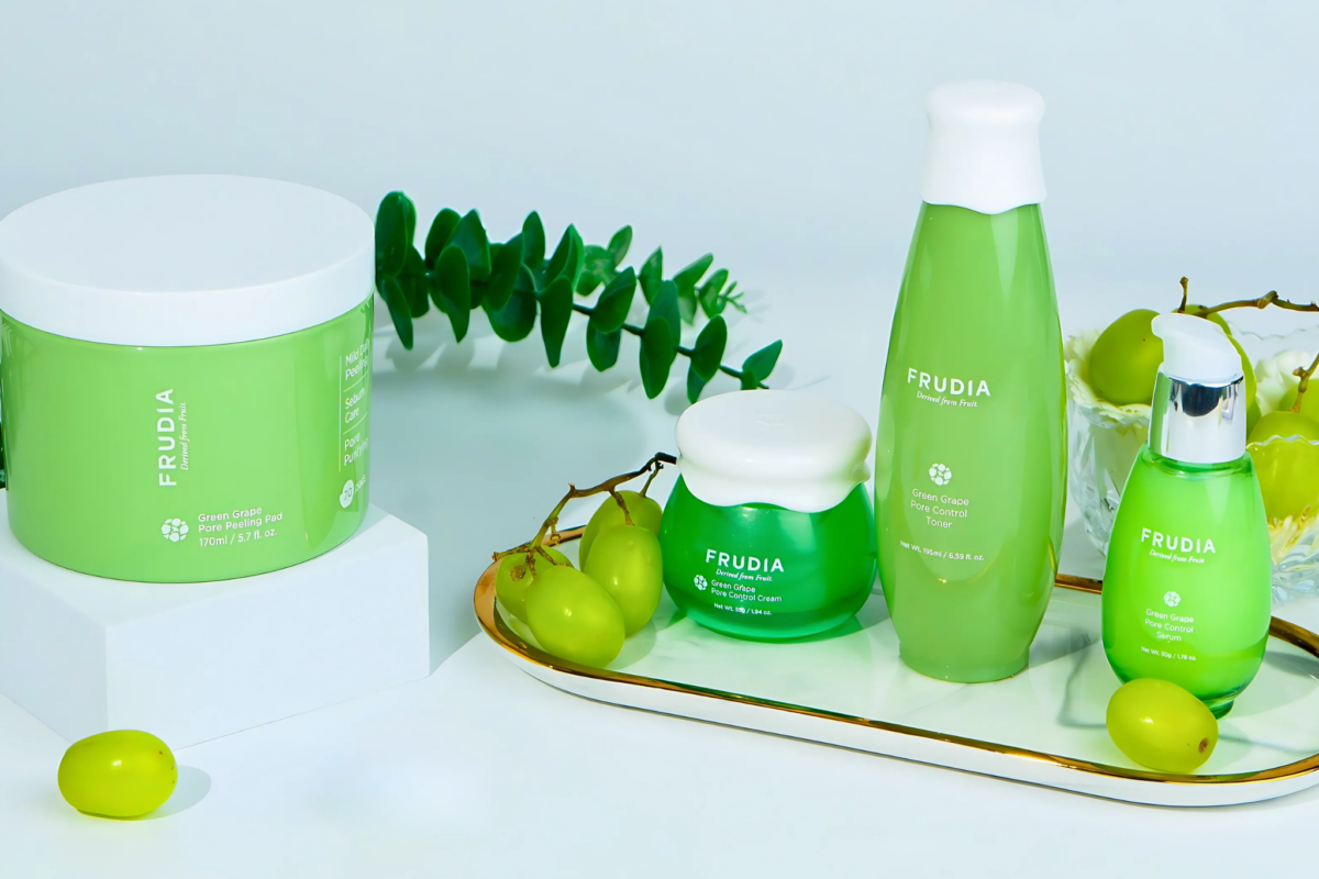 Antioksidan anggur hijau bantu kawal sebum & haluskan pori, sesuai kulit berminyak.