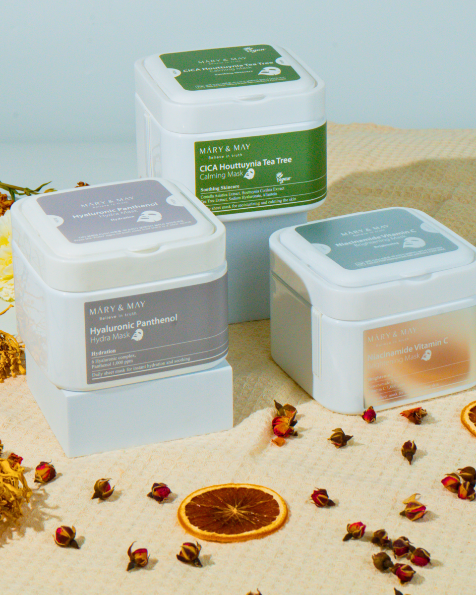 Mary & May Vegan Mask: aktif, cepat & berkesan untuk kulit sihat berseri.